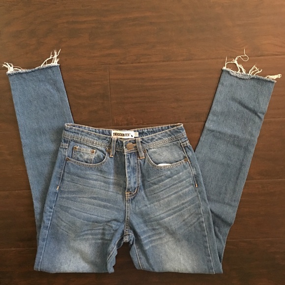The Rockn Rev High waisted distressed jeans - Picture 1 of 4